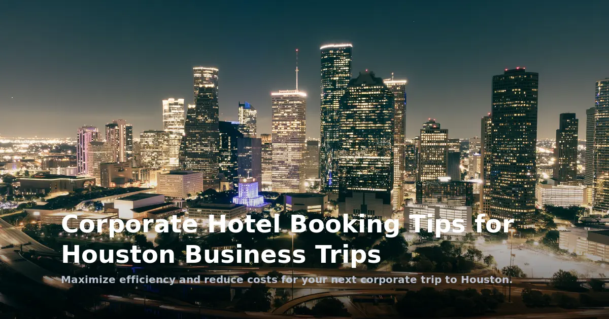 Corporate Hotel Booking Tips for Houston Business Trips