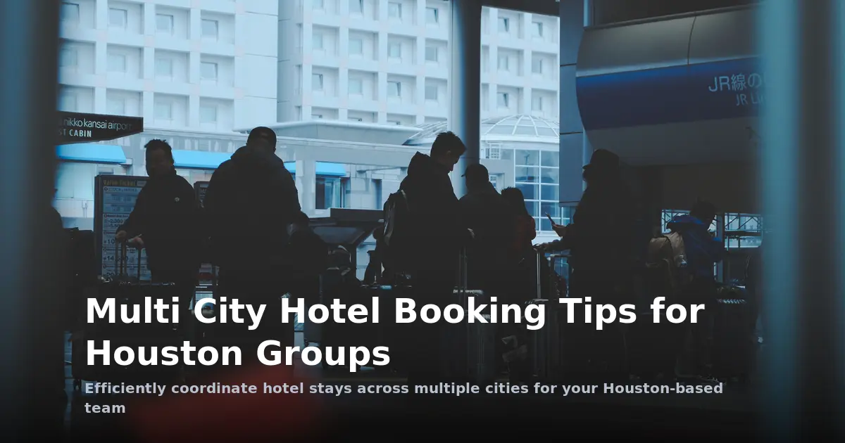 Multi City Hotel Booking Tips for Houston Groups