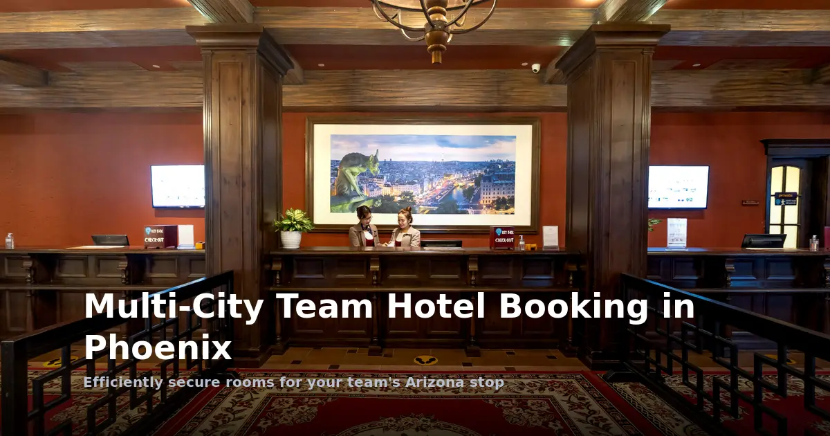 Multi City Team Hotel Booking in Phoenix