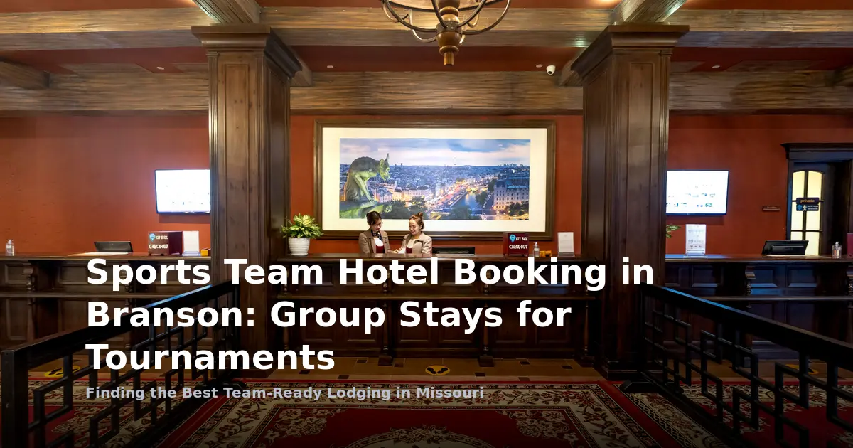Sports Team Hotel Booking in Branson: Group Stays for Tournaments