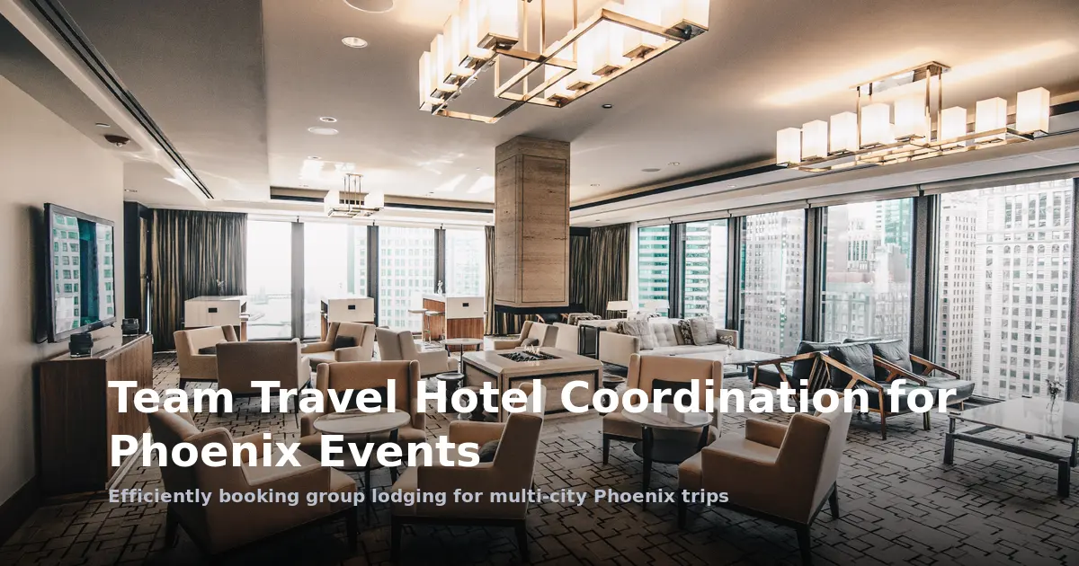 Team Travel Hotel Coordination for Phoenix Events
