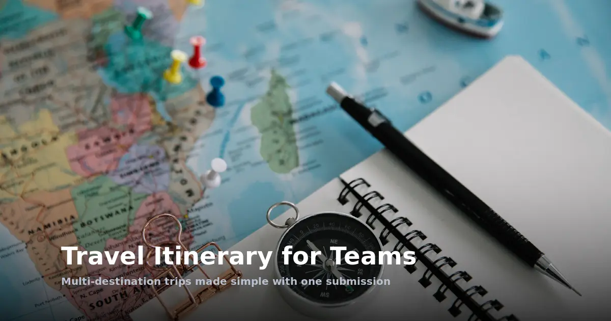 Travel Itinerary for Teams: A Step-by-Step Guide to Multi-Destination Trips