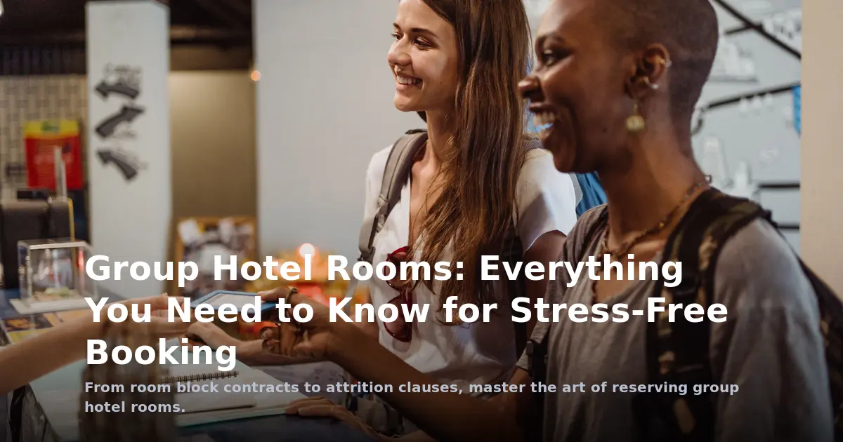 Group Hotel Rooms: Everything You Need to Know for Stress-Free Booking