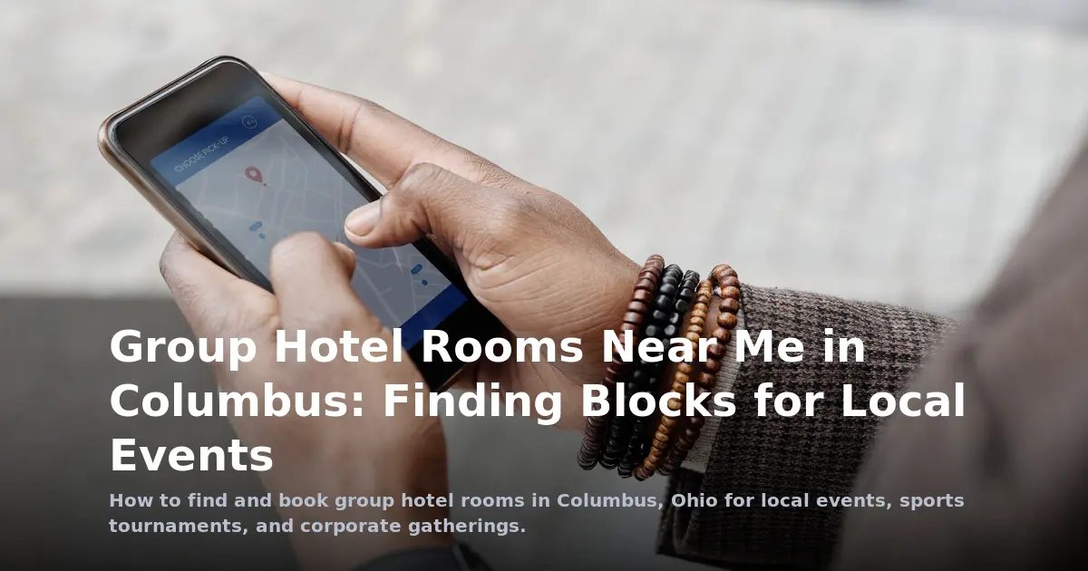 Group Hotel Rooms Near Me in Columbus: Finding Blocks for Local Events