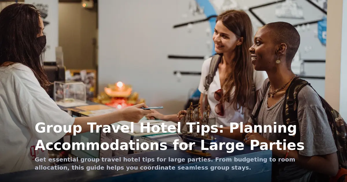 Group Travel Hotel Tips: Planning Accommodations for Large Parties