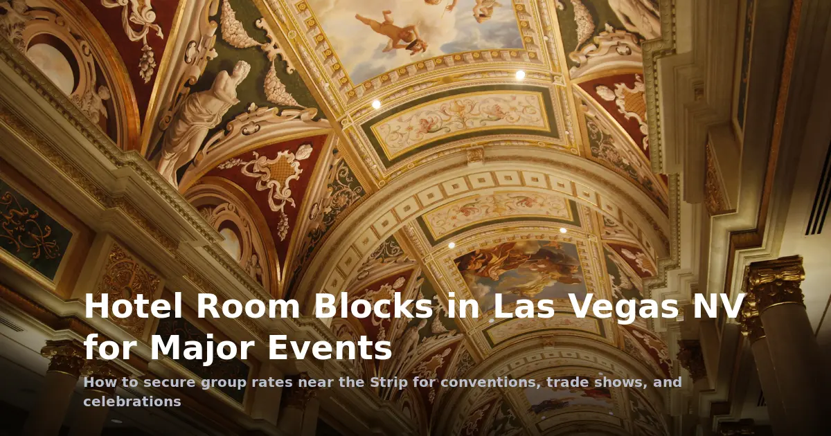 Hotel Room Blocks in Las Vegas NV for Major Events