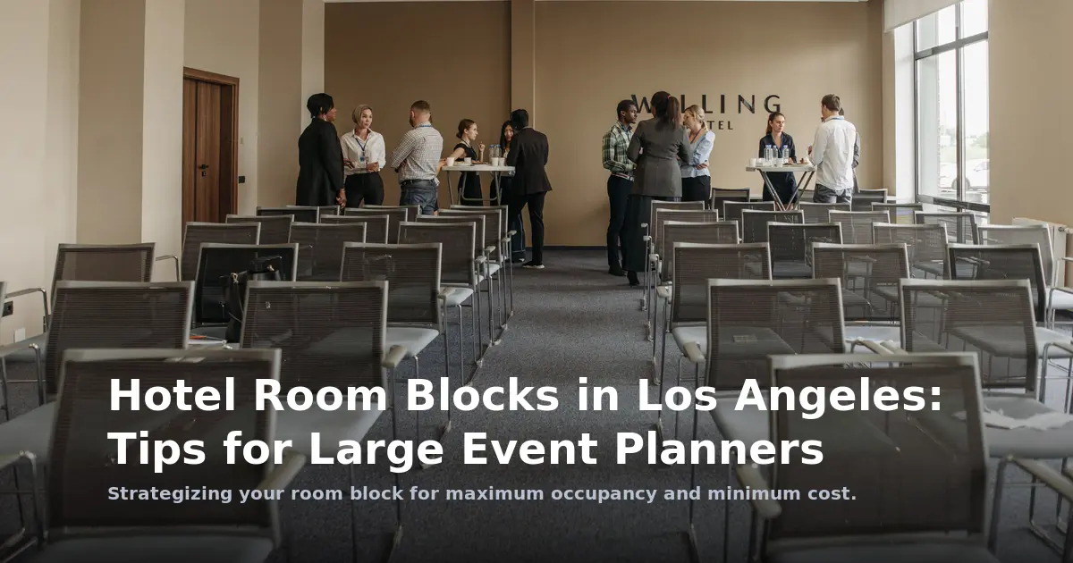 Hotel Room Blocks in Los Angeles: Tips for Large Event Planners