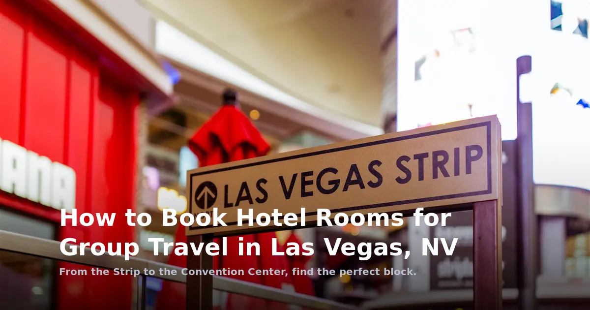 How to Book Hotel Rooms for Group Travel in Las Vegas, NV
