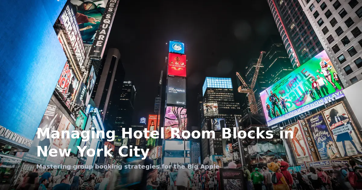 Managing Hotel Room Blocks in New York City