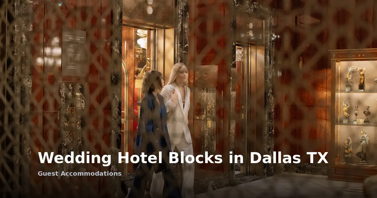 Bloques de Hoteles para Bodas en Dallas, TX: Alojamiento para Invitados