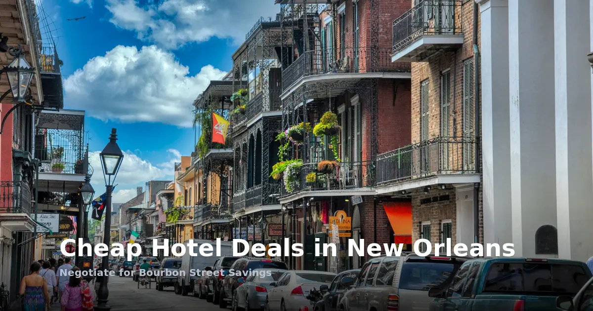 Cheap Hotel Deals in New Orleans: Negotiate for Bourbon Street Savings