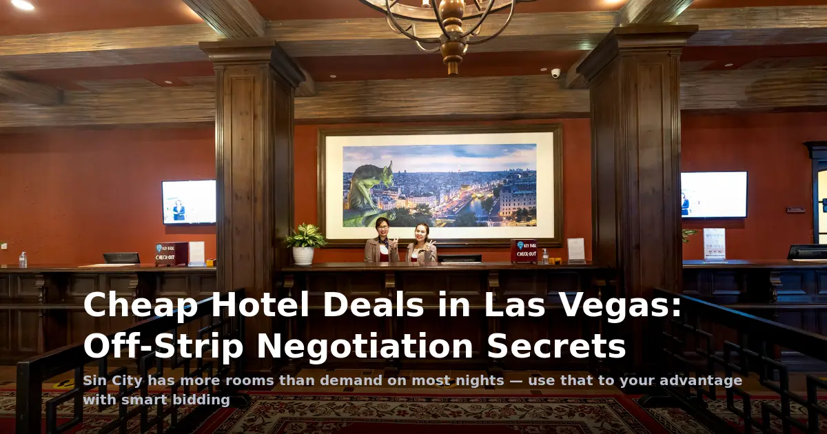 Cheap Hotel Deals in Las Vegas: Off-Strip Negotiation Secrets