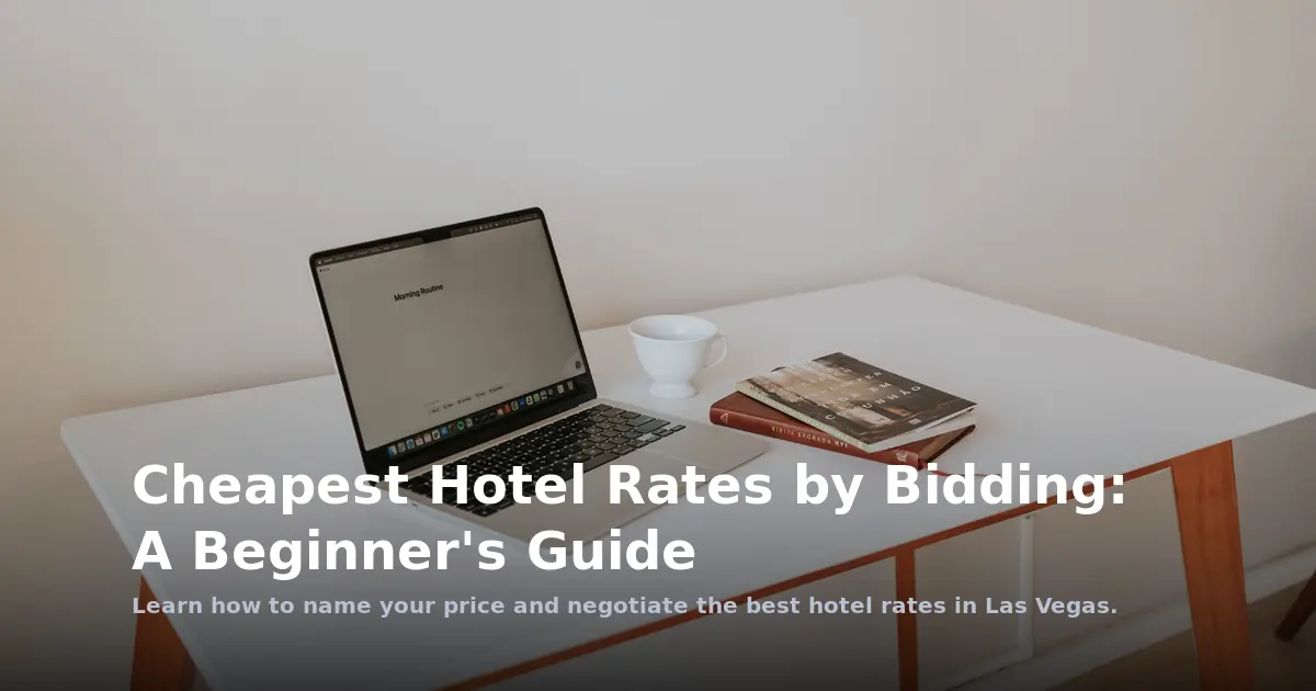 Cheapest Hotel Rates by Bidding: A Beginner's Guide