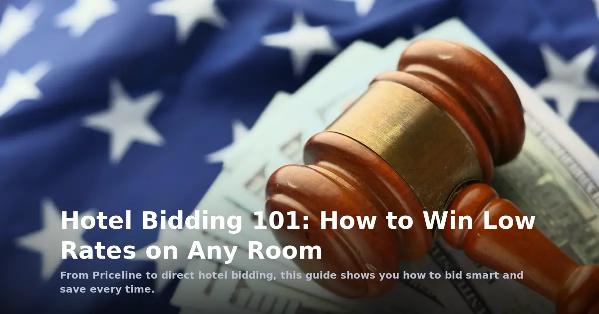 Hotel Bidding 101: How to Win Low Rates on Any Room