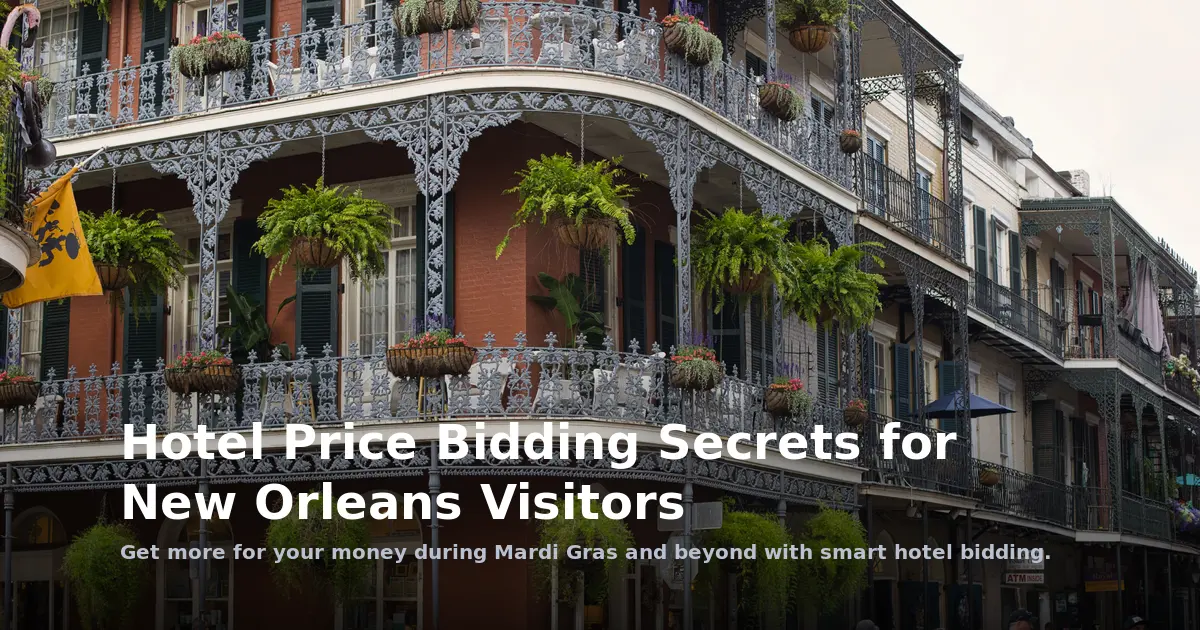 Hotel Price Bidding Secrets for New Orleans Visitors