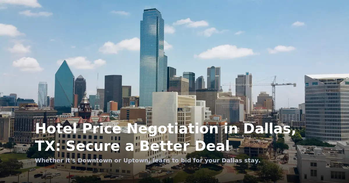 Hotel Price Negotiation in Dallas, TX: Secure a Better Deal