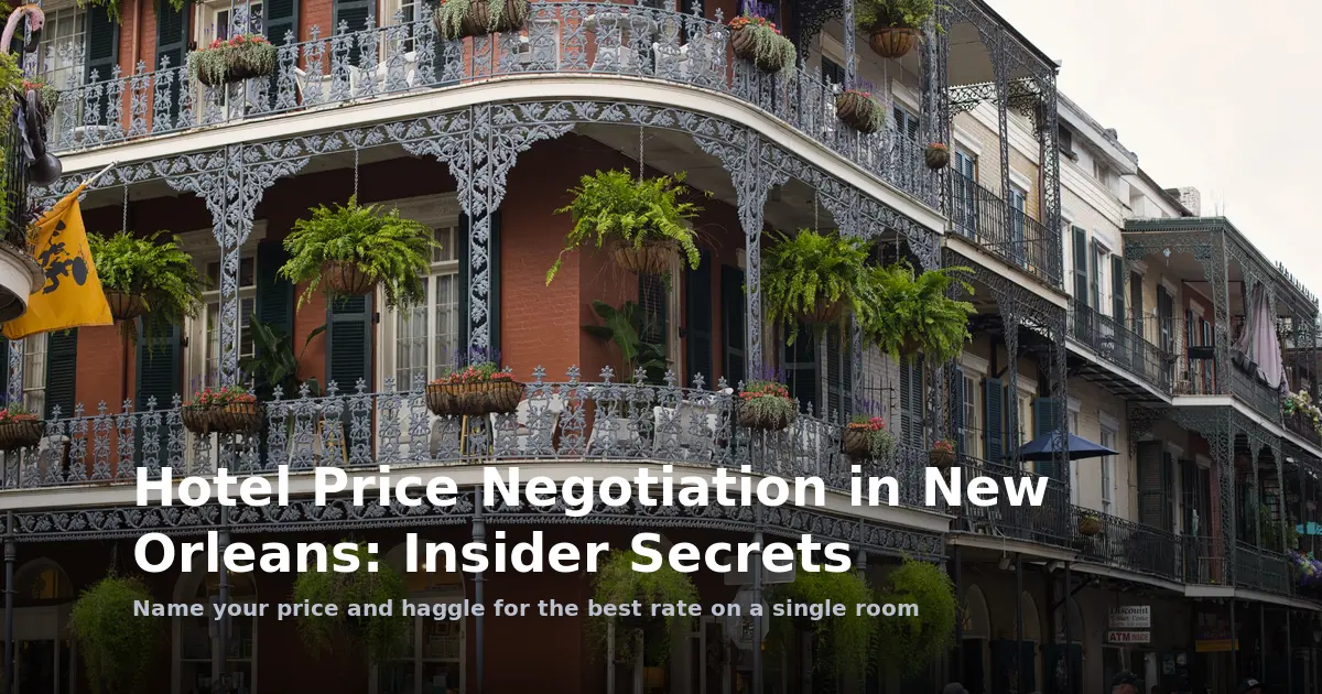 Hotel Price Negotiation in New Orleans: Insider Secrets