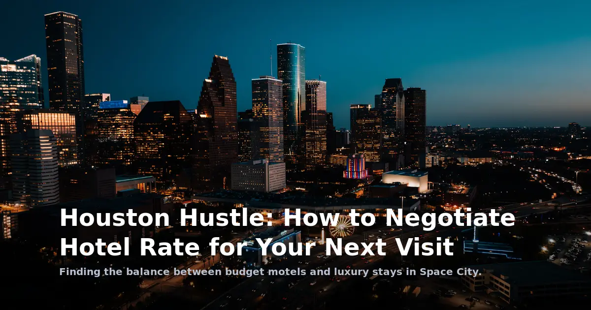 Houston Hustle: How to Negotiate Hotel Rate for Your Next Visit