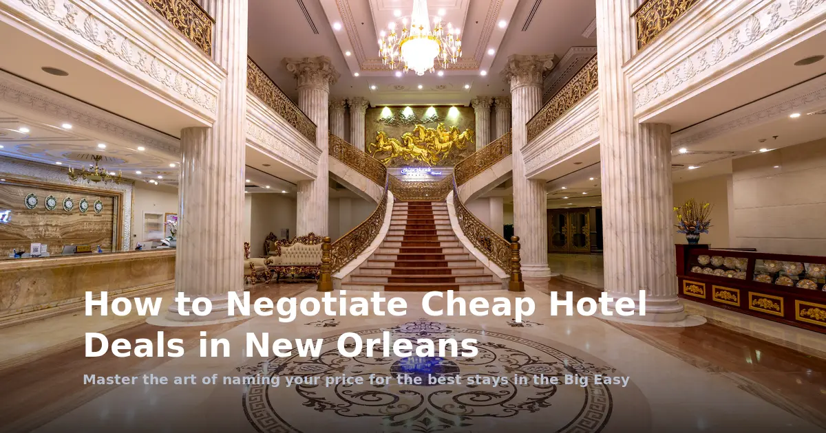 How to Negotiate Cheap Hotel Deals in New Orleans