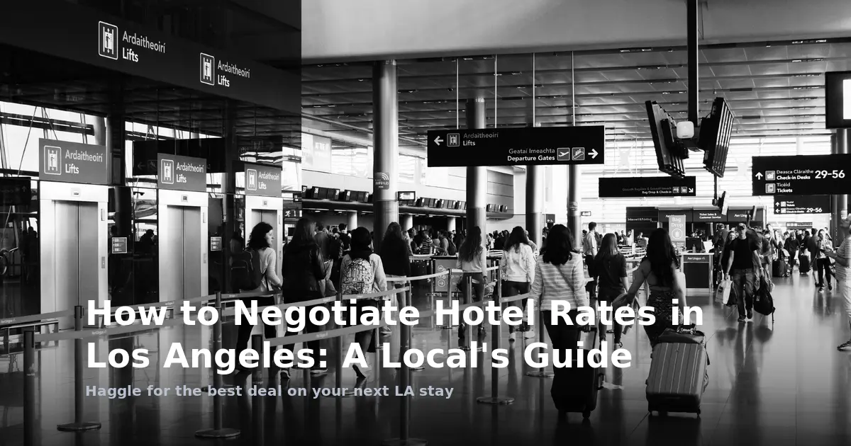 How to Negotiate Hotel Rates in Los Angeles: A Local's Guide