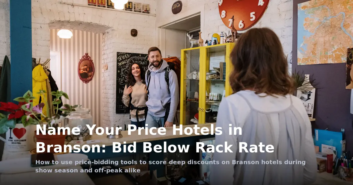 Name Your Price Hotels in Branson: Bid Below Rack Rate