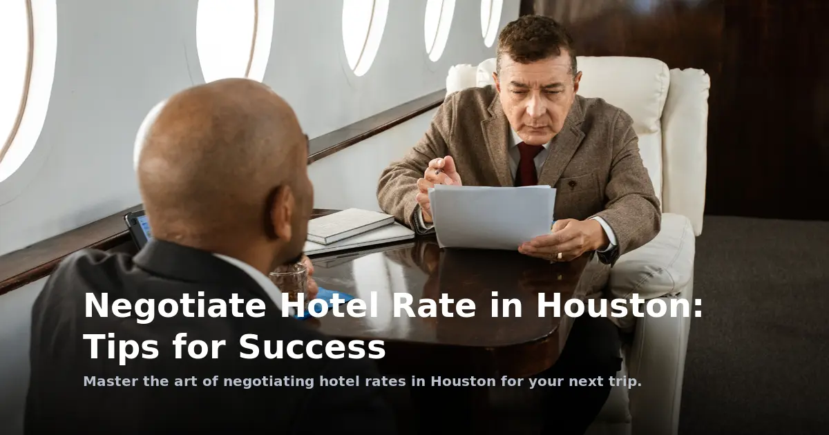 Negotiate Hotel Rate in Houston: Tips for Success