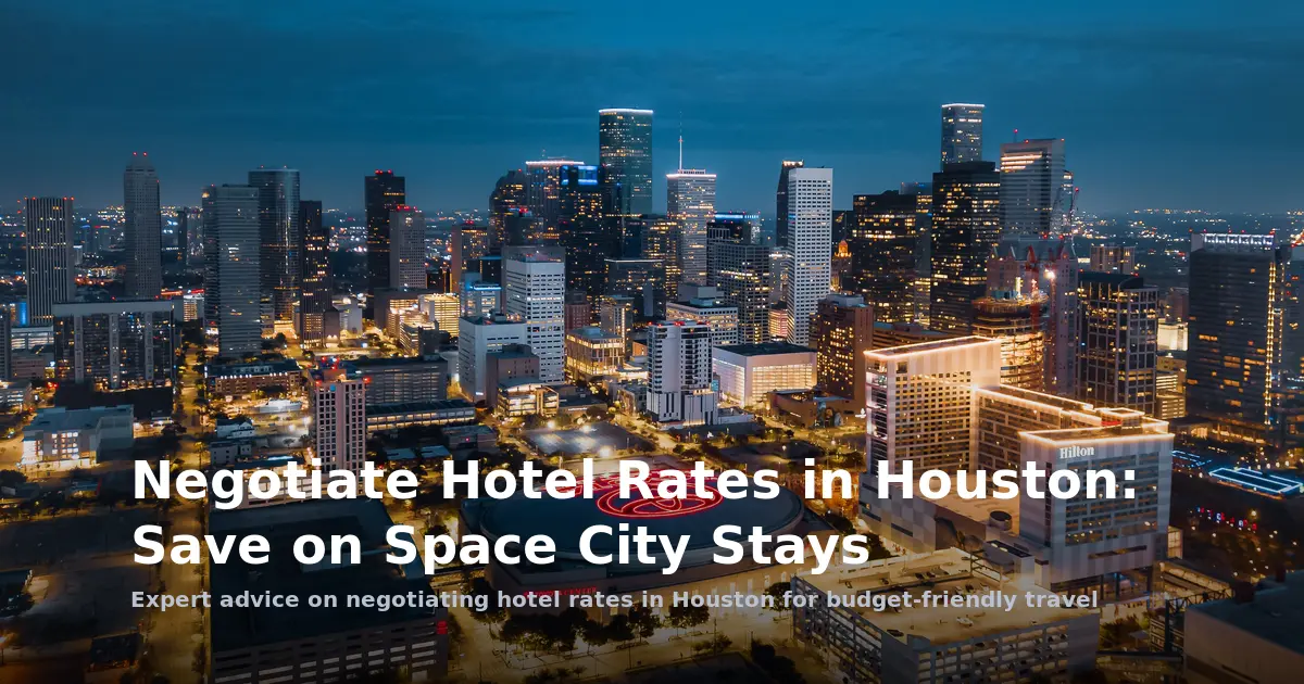 Negotiate Hotel Rates in Houston: Save on Space City Stays