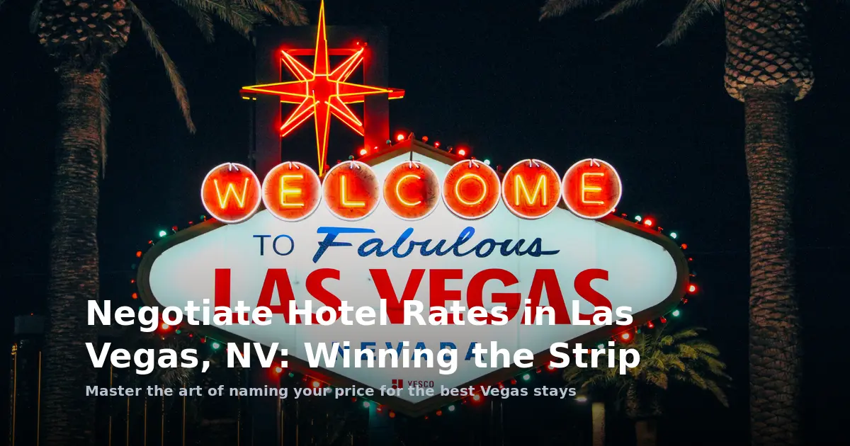 Negotiate Hotel Rates in Las Vegas, NV: Winning the Strip