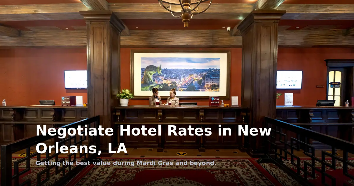 Negotiate Hotel Rates in New Orleans, LA