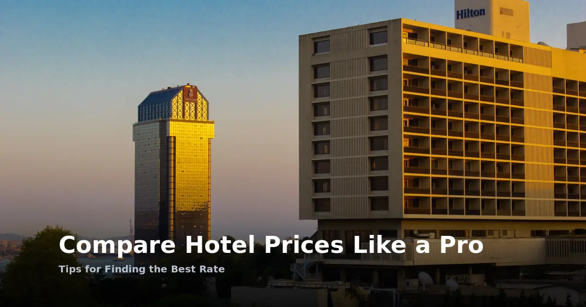 Compare Hotel Prices Like a Pro: Tips for Finding the Best Rate