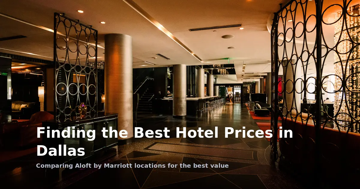 Finding the Best Hotel Prices in Dallas