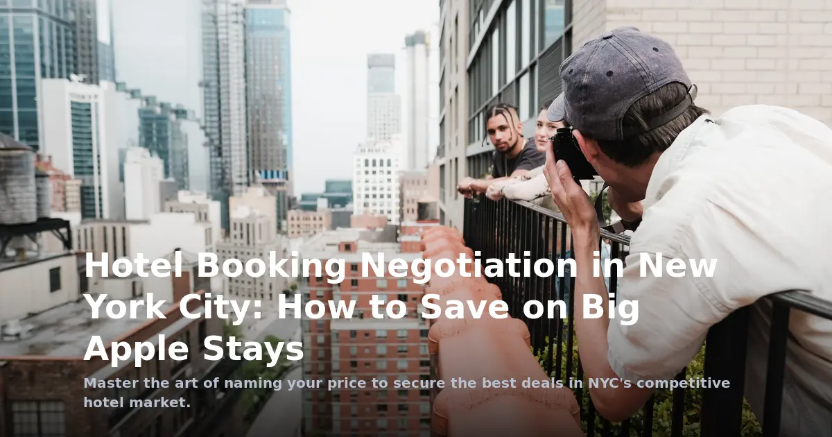 Hotel Booking Negotiation in New York City: How to Save on Big Apple Stays