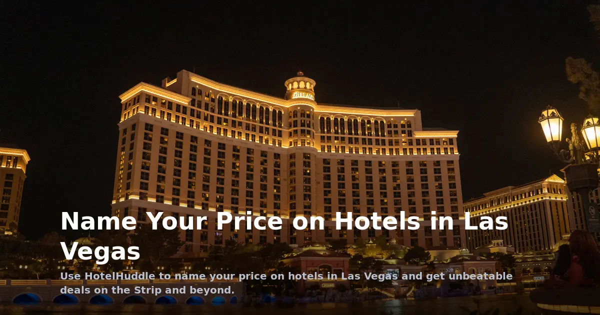 Name Your Price on Hotels in Las Vegas