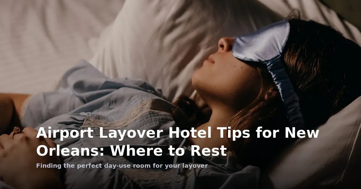 Airport Layover Hotel Tips for New Orleans: Where to Rest