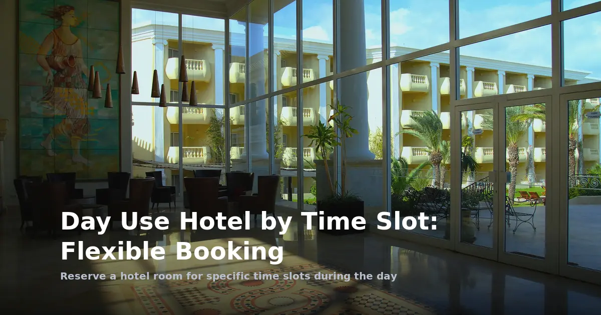 Day Use Hotel by Time Slot: Flexible Booking