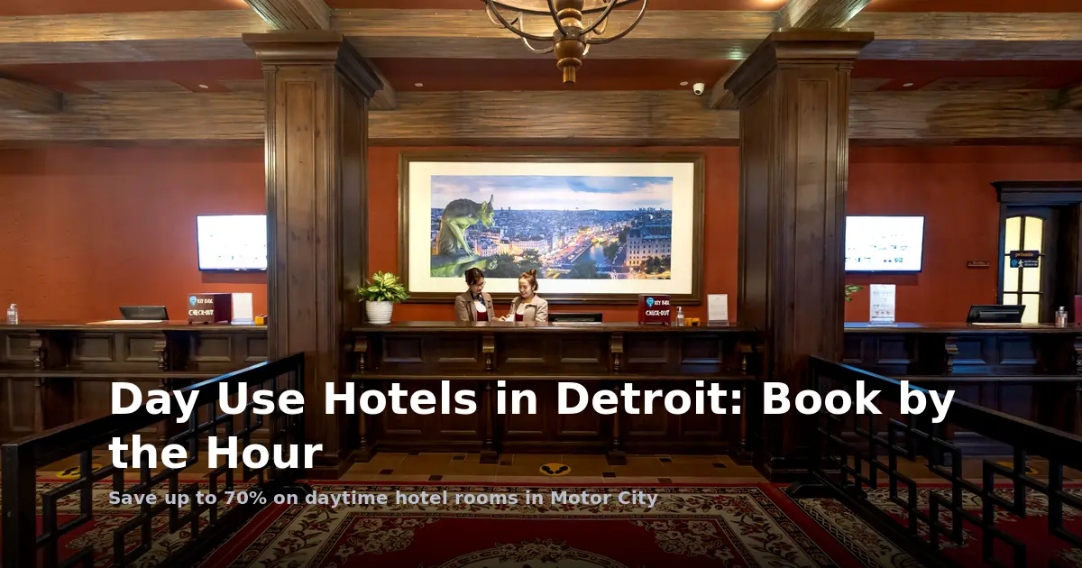 Day Use Hotels in Detroit: Book Day-Use Rooms