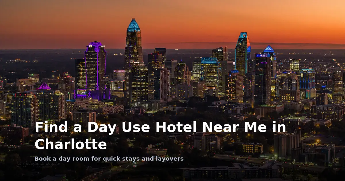 Find a Day Use Hotel Near Me in Charlotte for Quick Stays and Layovers