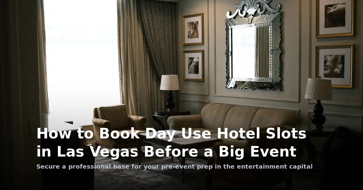 How to Book Day Use Hotel Slots in Las Vegas Before a Big Event