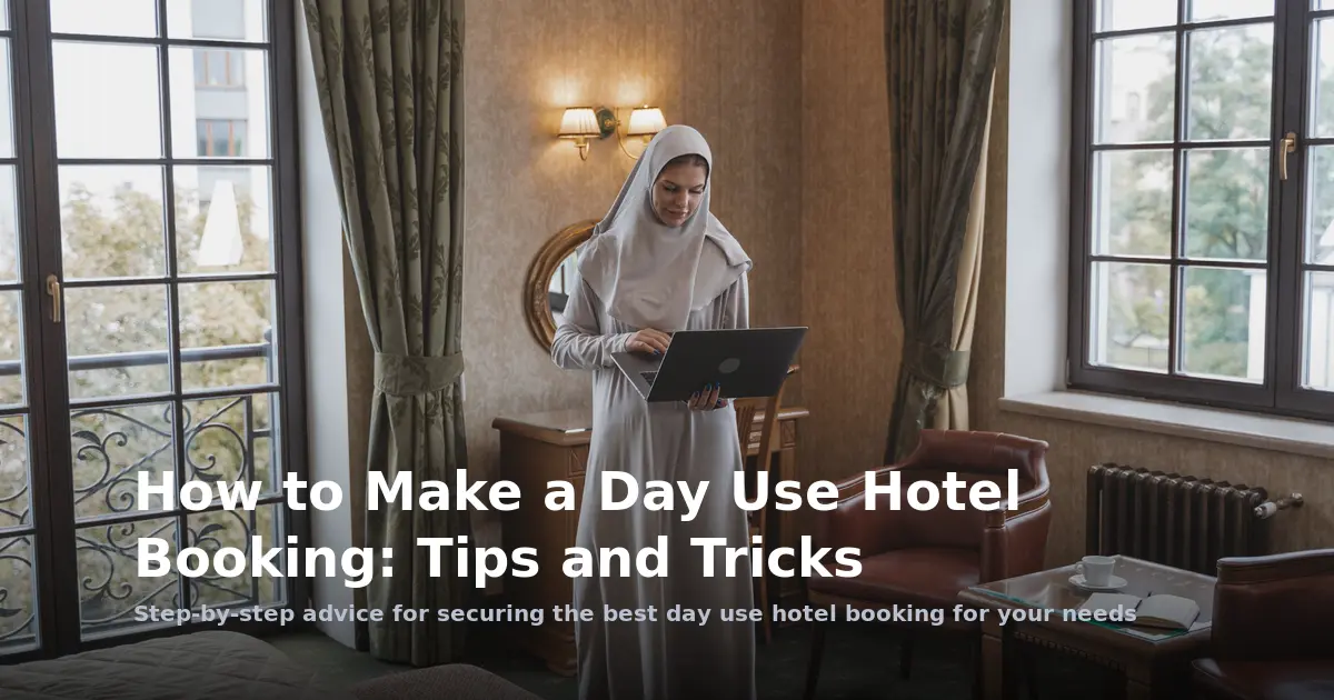How to Make a Day Use Hotel Booking: Tips and Tricks