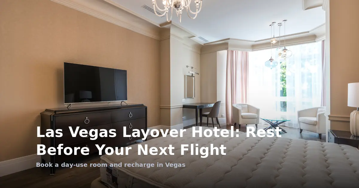 Las Vegas Layover Hotel: Rest Before Your Next Flight