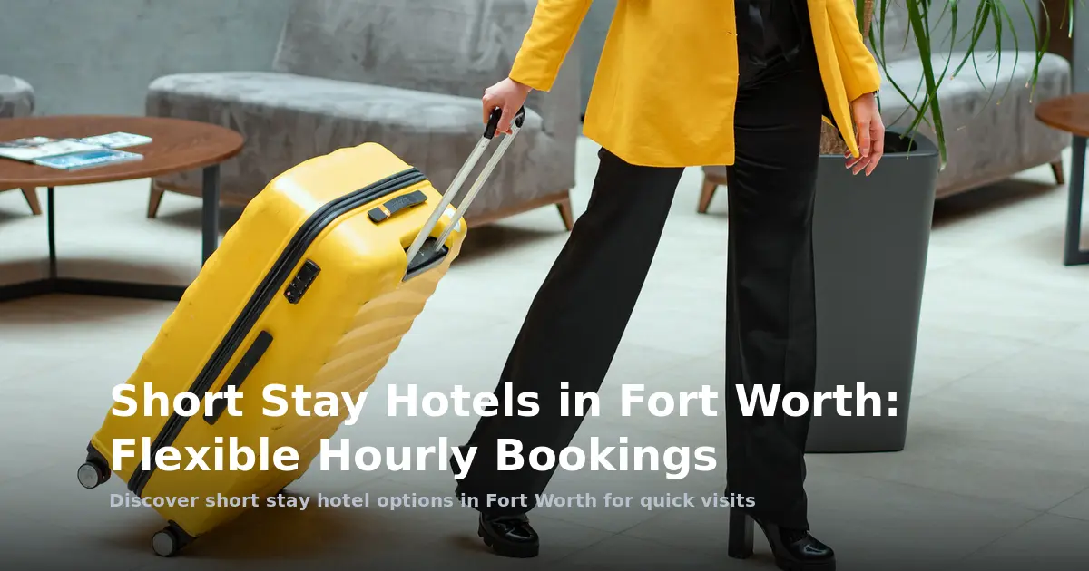 Short Stay Hotels in Fort Worth: Flexible Day-Use Timeslots
