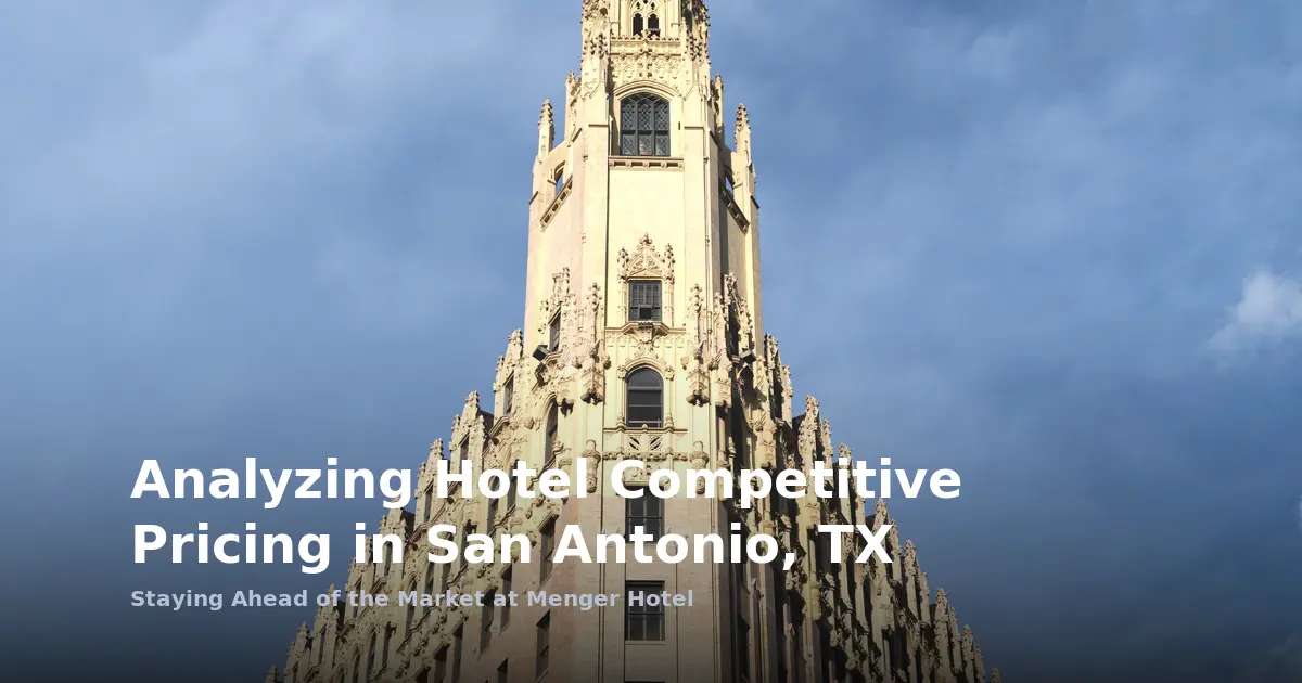 Analyzing Hotel Competitive Pricing in San Antonio, TX