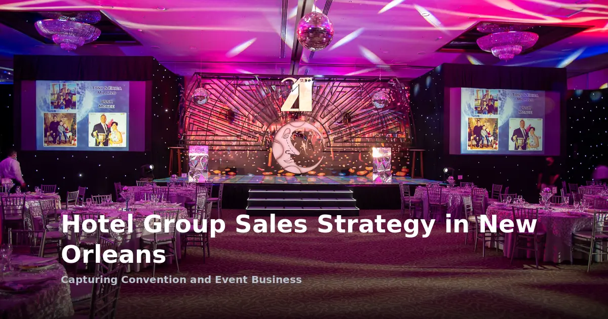 Hotel Group Sales Strategy in New Orleans: Capturing Convention and Event Business