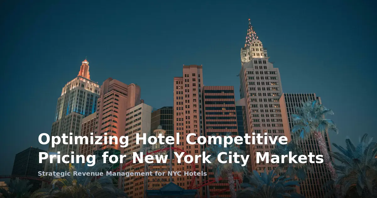 Optimizing Hotel Competitive Pricing for New York City Markets