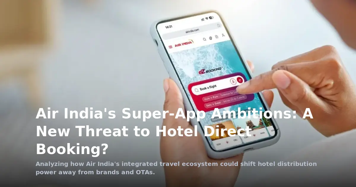 Air India's Super-App Ambitions: A New Threat to Hotel Direct Booking?
