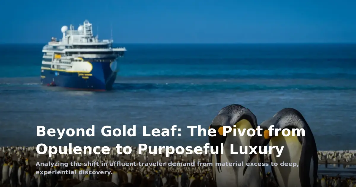 Beyond Gold Leaf: The Pivot from Opulence to Purposeful Luxury
