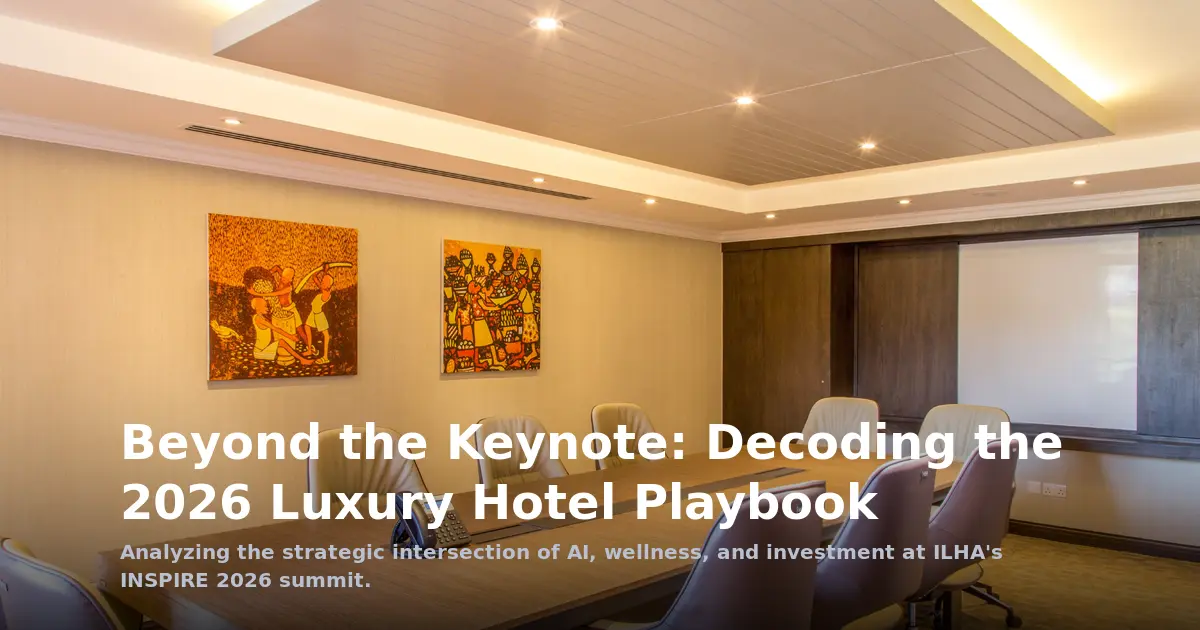 Beyond the Keynote: Decoding the 2026 Luxury Hotel Playbook