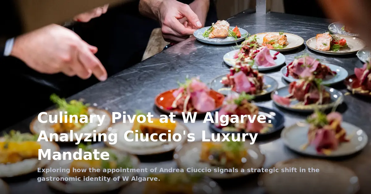 Culinary Pivot at W Algarve: Analyzing Ciuccio's Luxury Mandate
