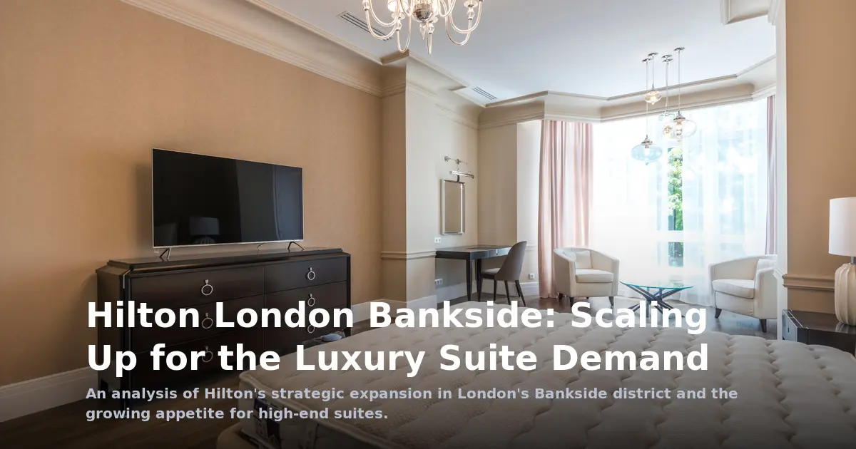 The Yield Pivot: Hilton London Bankside and the Strategic Shift Toward Luxury Suites