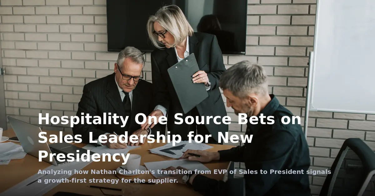Hospitality One Source Bets on Sales Leadership for New Presidency